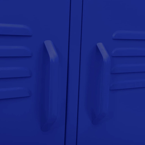 Meuble pour téléviseur de vidaXL, bleu marine, 10 x 35 x 35 po, acier 50 cm