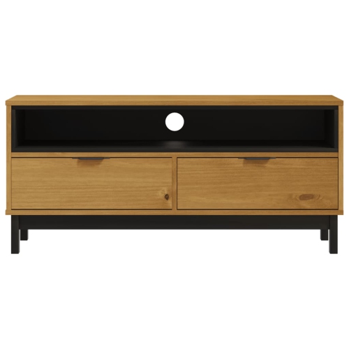 vidaXL TV Cabinet FLAM 110x40x50 cm Solid Wood Pine