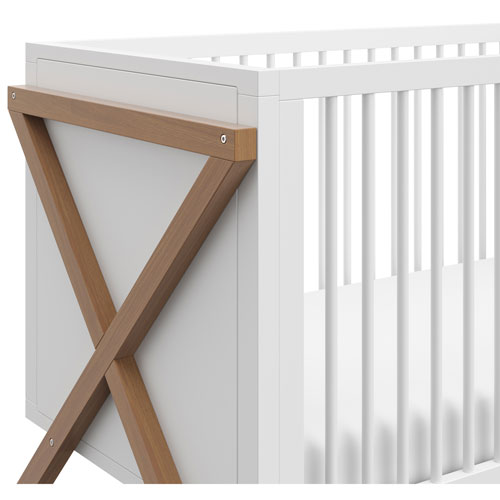 Storkcraft Equinox 3-in-1 Convertible Crib - Vintage Driftwood/White