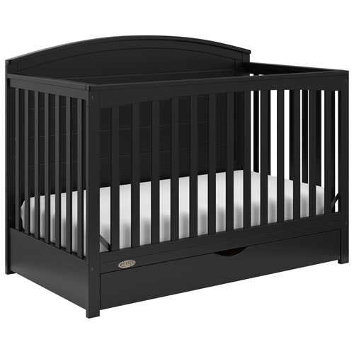 Graco Bellwood 5-in-1 Convertible Crib with Drawer - Black