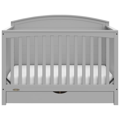 Graco Bellwood 5-in-1 Convertible Crib with Drawer - Pebble Grey