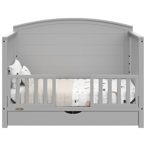 Graco Bellwood 5-in-1 Convertible Crib with Drawer - Pebble Grey