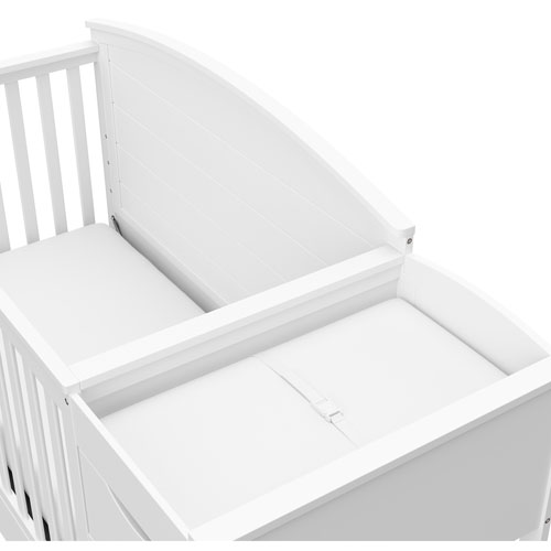 Graco Bellwood 5-in-1 Convertible Crib & Changing Table with Drawer - White