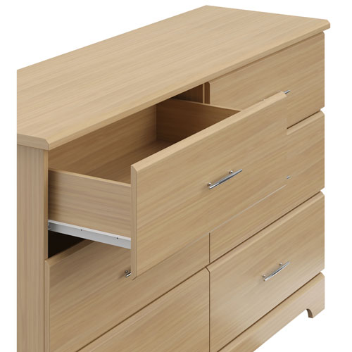 Storkcraft Brookside 6-Drawer Dresser - Driftwood