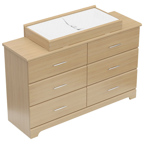 Storkcraft Brookside 6-Drawer Dresser - Driftwood