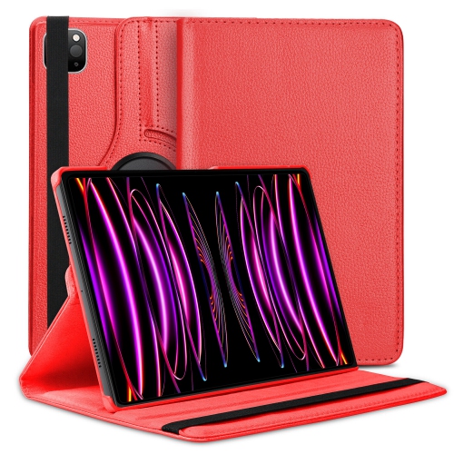 XCRS Apple iPad 12.9 inches 6th Case 360° Swivel Rotating with Kickstand, Multi-Angle Viewing PU Leather Folio Cover