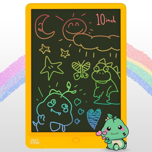 myFirst Sketch 3 - Kid's 10-inch LCD Writing Tablet, Colorful Doodle Pad Drawing Board, Educational Toddler Toy - Yellow