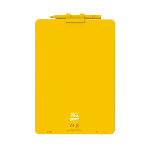 myFirst Sketch 3 - Kid's 10-inch LCD Writing Tablet, Colorful Doodle Pad Drawing Board, Educational Toddler Toy - Yellow