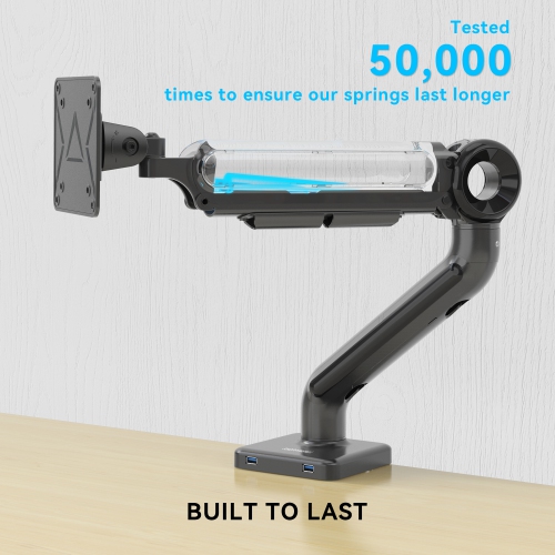 SHOPPINGALL Heavy Duty Monitor Mount for 13 to 35 inch VESA Compatible Screen, Pneumatic Gas Spring Arm Supports up to 26.5lbs - SA-GE61U-Black by SHOPPINGALL - Refurbished condition - Image 5