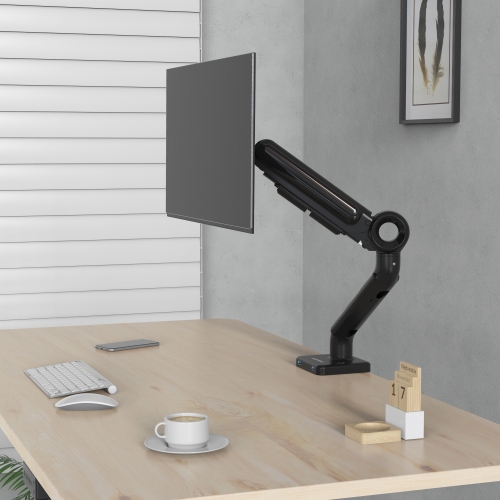 SHOPPINGALL Heavy Duty Monitor Mount for 13 to 35 inch VESA Compatible Screen, Pneumatic Gas Spring Arm Supports up to 26.5lbs - SA-GE61U-Black by SHOPPINGALL - Refurbished condition - Image 7