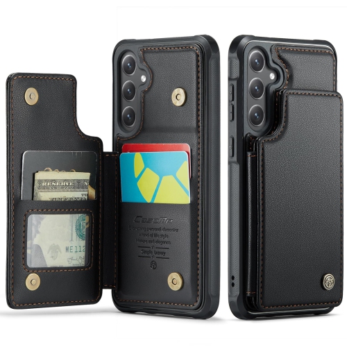 Samsung Galaxy S24 Case, PU Leather Wallet Case for Women Men with RFID Blocking Card Holder Slot Magnetic Closure Shockproof Protective Phone Cover