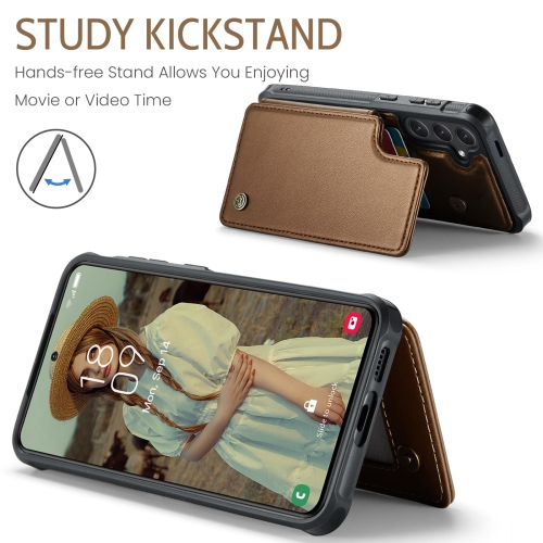 Samsung Galaxy S24 Case, PU Leather Wallet Case for Women Men with RFID Blocking Card Holder Slot Magnetic Closure Shockproof Protective Phone Cover