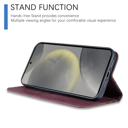 Case for Samsung Galaxy S24 5G Premium PU Leather Flip Folio Galaxy S24 Wallet Case with Card Slots Strong Magnetic Stand Soft TPU Shell Phone Book