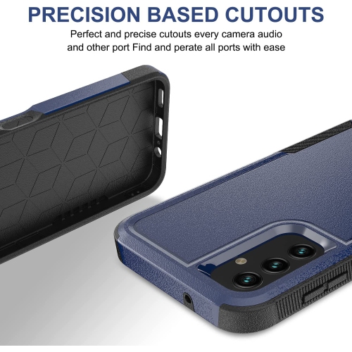 XCRS – Étui Comm double couche PC + TPU pour Samsung Galaxy A15 5G 6,5 po, robuste, Tuff, antichoc, testé contre les chutes protection complète du