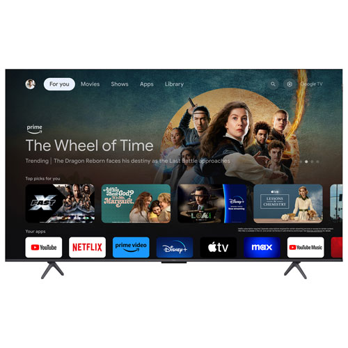 TCL 65" Q65 Series 4K UHD HDR QLED Smart Google TV (65Q651G-CA) - 2024
