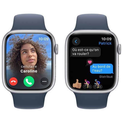 Apple Watch Series 9 (GPS) 45mm Silver Aluminum Case (no band) by APPLE - Refurbished condition - Image 6