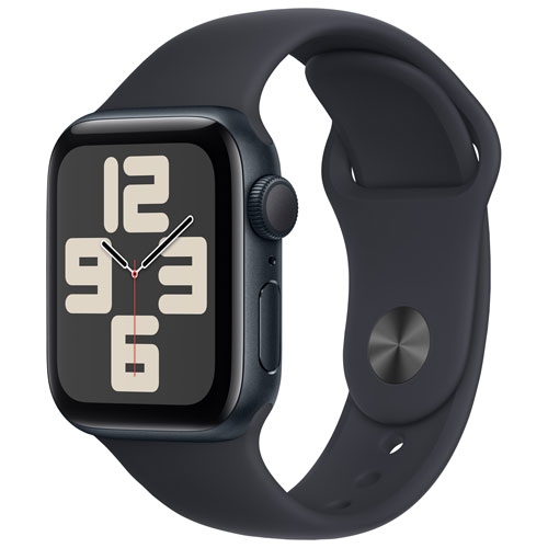 Image 1 of 10.. Refurbished - Apple Watch SE (GPS) 40mm Midnight Aluminum Case (no band)