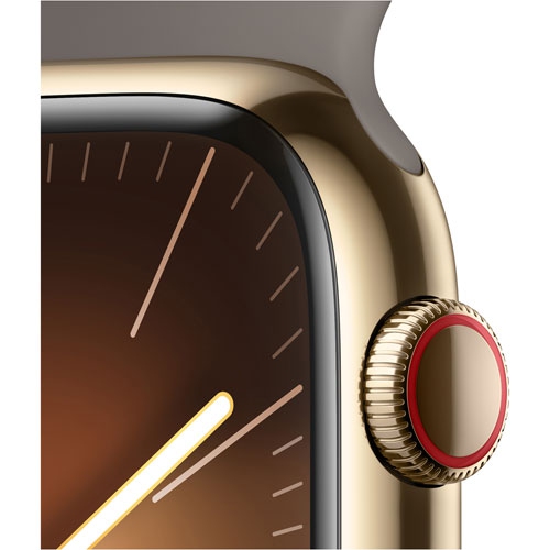 Apple Watch Series 9 (GPS + Cellular) 45mm Gold Stainless Steel Case (no band) by APPLE - Refurbished condition - Image 4
