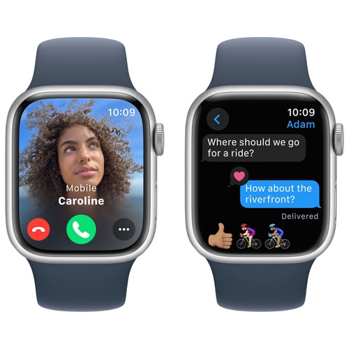 Apple Watch Series 9 (GPS) 41mm Silver Aluminum Case (no band) by APPLE - Open Box condition - Image 4