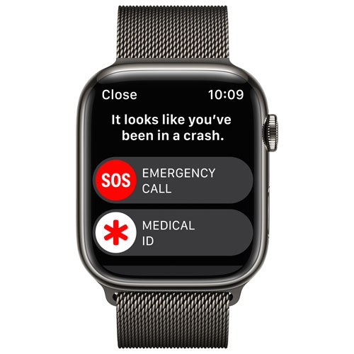 Apple Watch Series 8 (GPS + Cellular) 45mm Graphite Stainless Steel Case (no band) by APPLE - Open Box condition - Image 4