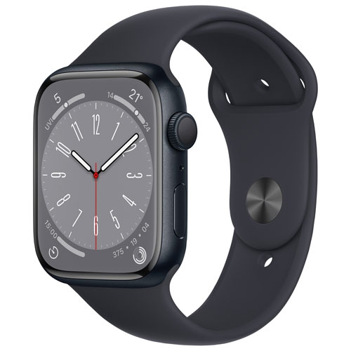 Remis à neuf - Apple Watch Series 8 (GPS) avec boîtier en aluminium minuit de 45&nbsp;mm (sans bracelet)