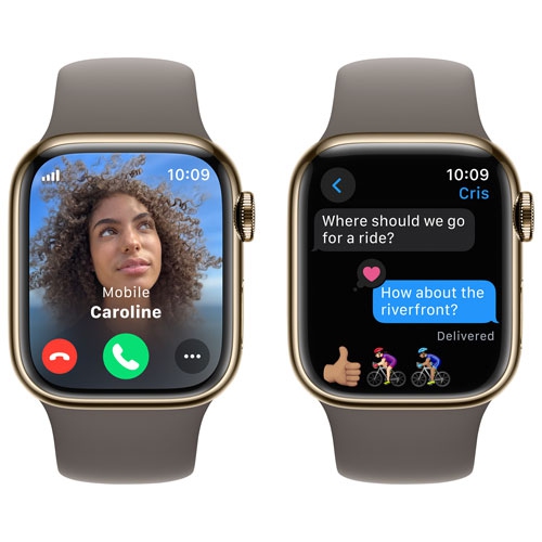 Apple Watch Series 9 (GPS + Cellular) 41mm Gold Stainless Steel Case (no band) by APPLE - Refurbished condition - Image 5