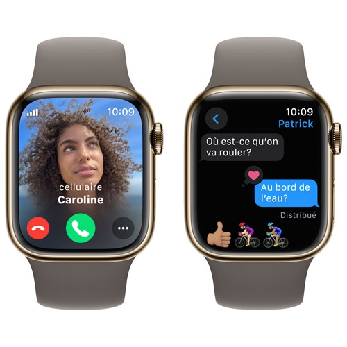 Apple Watch Series 9 (GPS + Cellular) 41mm Gold Stainless Steel Case (no band) by APPLE - Refurbished condition - Image 6