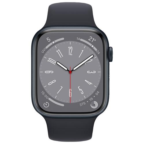 Apple Watch Series 8 (GPS + Cellular) 45mm Midnight Aluminum Case (no band) by APPLE - Refurbished condition - Image 3