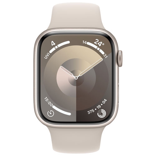 Apple Watch Series 9 (GPS + Cellular) 45mm Starlight Aluminum Case (no band) by APPLE - Open Box condition - Image 3