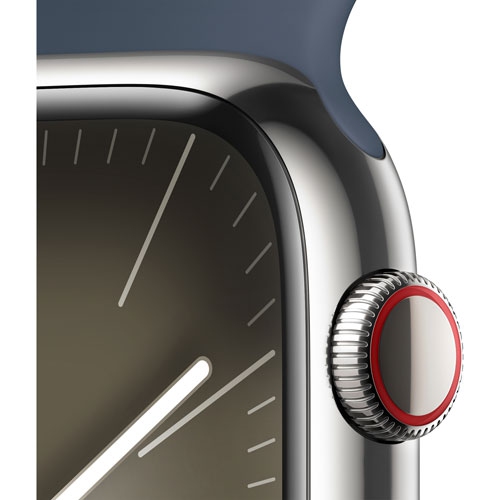 Apple Watch Series 9 (GPS + Cellular) 45mm Silver Stainless Steel Case (no band) by APPLE - Refurbished condition - Image 4