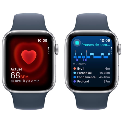 Remis à neuf - Apple Watch SE (GPS) avec boîtier en aluminium argenté 44 mm (sans bracelet)