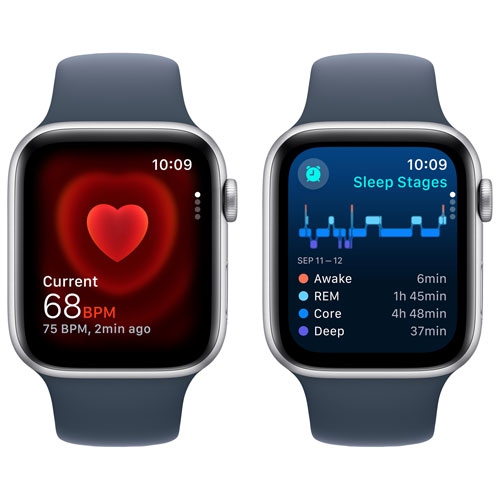 Apple Watch SE (GPS) 44mm Silver Aluminum Case (no band) by APPLE - Refurbished condition - Image 7