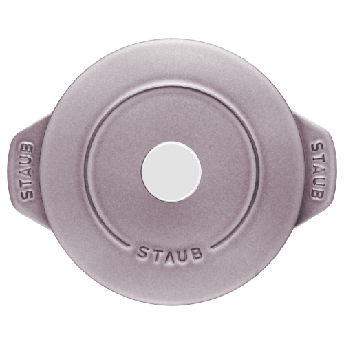 STAUB La Cocotte 1.75 L Cast Iron Round Rice Cocotte, Cherry Blossom