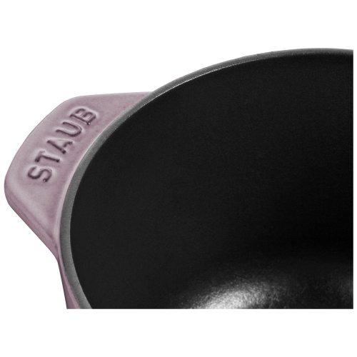 STAUB La Cocotte 1.75 L Cast Iron Round Rice Cocotte, Cherry Blossom