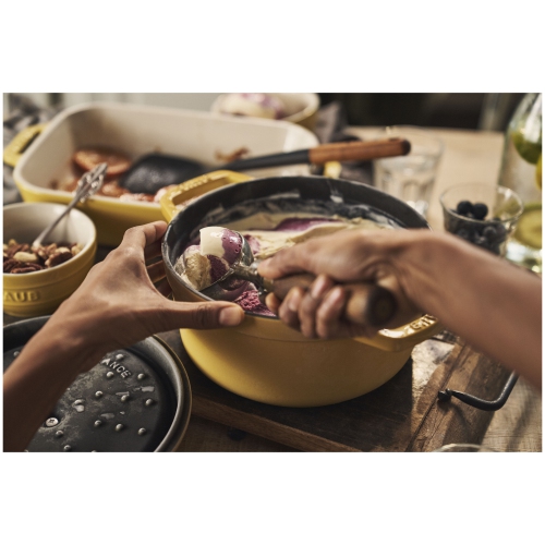 STAUB – Cocotte ronde en fonte La Cocotte 6,75 L, citron