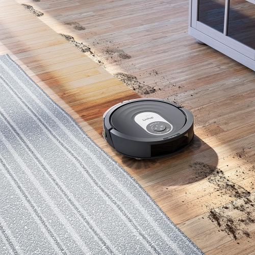 Shark AI Robot Vacuum with IQ Navigation, Home Mapping, AI Laser Vision, Self‐Cleaning Brushroll, Wi‐Fi, Works with Alexa