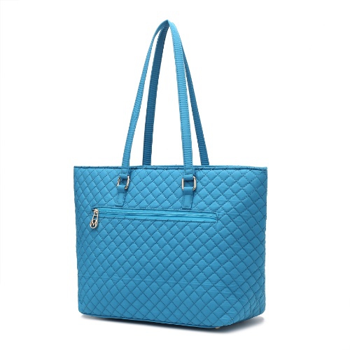 Hallie Solid Quilted Cotton Women's Tote Bag by Mia K.