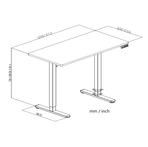 Uplite Mobile Electric 48x24 inch Height Adjustable Standing Desk with Tilting Board, with Dry Erase Top Whiteboard and Rolling Casters, Drafting