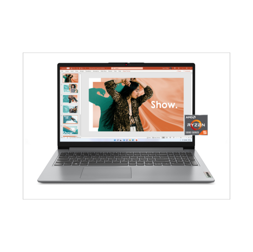 Portable IdeaPad HD intégrale de 1 15,6 po de Lenovo, Ryzen 5 5000 série 5500U d'AMD, mémoire 32&nbsp;Go, disque SSD PCIe de 512&nbsp;Go, carte graph