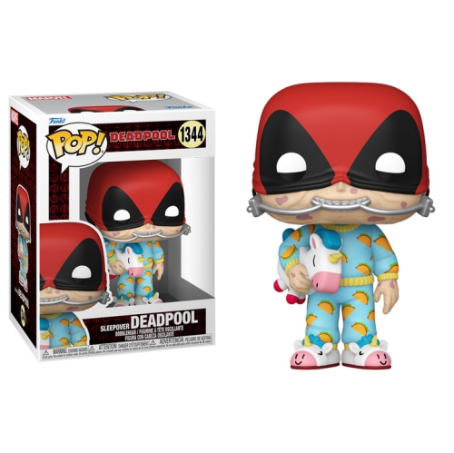 FUNKO  Pop Marvel Deadpool Vinyl Bobble-Head Sleepover Deadpool #1344