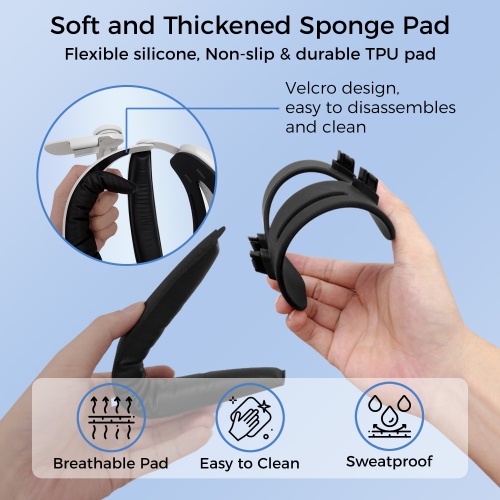 Alpha Digital Head Strap for META Quest 2 - Adjustable with Enhanced Comfort, Balanced Face Pressure-Free, Lightweight -White