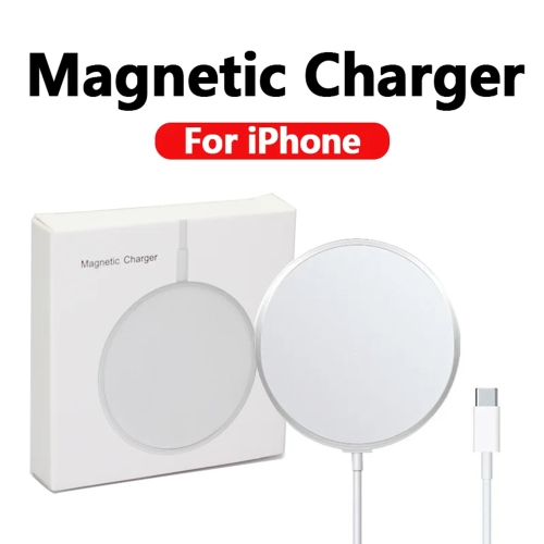 Chargeur sans fil magnétique Chargeur rapide Apple Mag-Safe pour iPhone 15 Pro Max/15 Pro/15/15 plus/14/13/12 Series AirPods 3/2/Pro/Pro/Chargeur mag