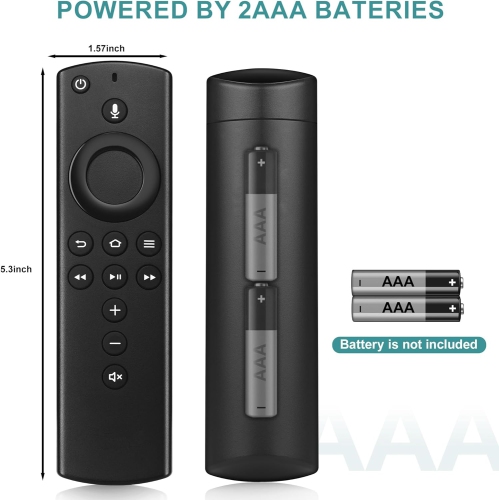 L5B83H 2nd Gen Voice Replacement Remote Control Fit for AMZ Smart TVs Stick 2nd Gen, Smart TVs Cube 2nd Gen, 1st Gen Smart TVs Cube, Smart TVs Stick