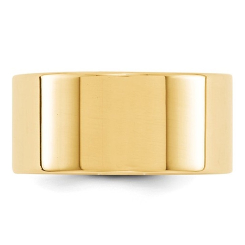 Alliance 10&nbsp;mm plate en or jaune 14K ct pour homme
