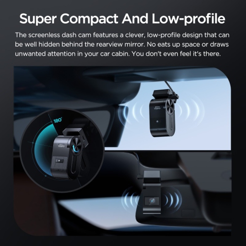 VIOFO VS1 Mini Dash Cam, 1440P Hidden Design Dashcam, Free 32GB SD Card, 5GHz Wi-Fi Voice Control Front Car Dash Camera with GPS, HDR, Night Vision