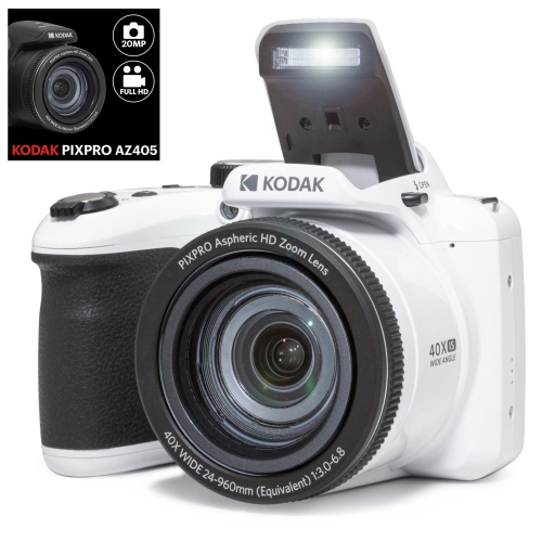Kodak PIXPRO AZ405 Astro Zoom 20MP Digital Camera with 40X Optical Zoom 24mm Wide Angle 1080P Full HD Video Plus a Free Lexar 32GB Memory Card with