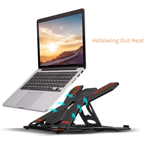 Adjustable Laptop Stand Multi-Angle Stand Phone Stand Portable Foldable Laptop Riser Notebook Holder Stand Compatible for 10 to 17” Laptops