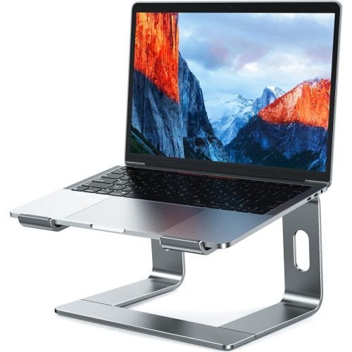 NONE Aluminum Laptop Stand, Ergonomic Detachable Computer Stand, Riser Holder Notebook Stand Compatible With Air, Pro, Dell, HP, Lenovo 10-15.6" Laptops Gray