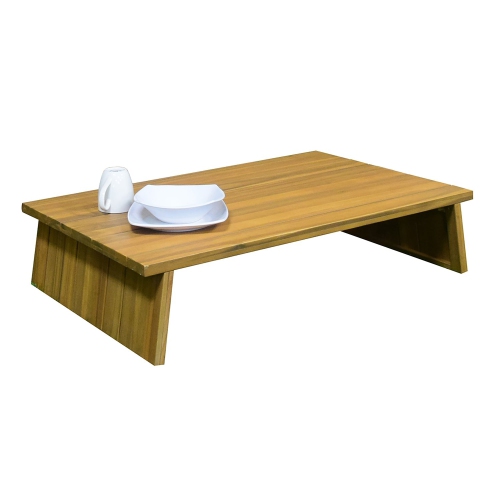 CORRIVEAU  F. International - Fuji Scandinavian Style Coffee Table for Outdoors, Made Of Acacia Wood
