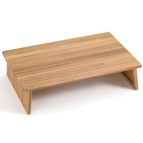 F. Corriveau International - Fuji Scandinavian Style Coffee Table for Outdoors, Made of Acacia Wood